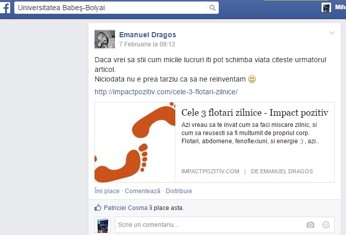 Super-oferta ”Universității Babeș-Bolyai” pe Facebook. Asta da, comunitate academică! (Galerie FOTO)
