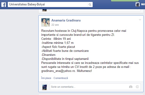 Super-oferta ”Universității Babeș-Bolyai” pe Facebook. Asta da, comunitate academică! (Galerie FOTO)
