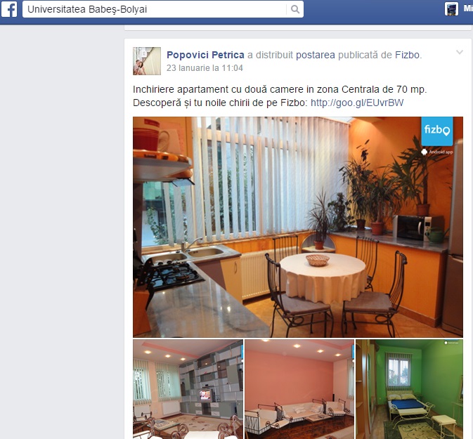 Super-oferta ”Universității Babeș-Bolyai” pe Facebook. Asta da, comunitate academică! (Galerie FOTO)