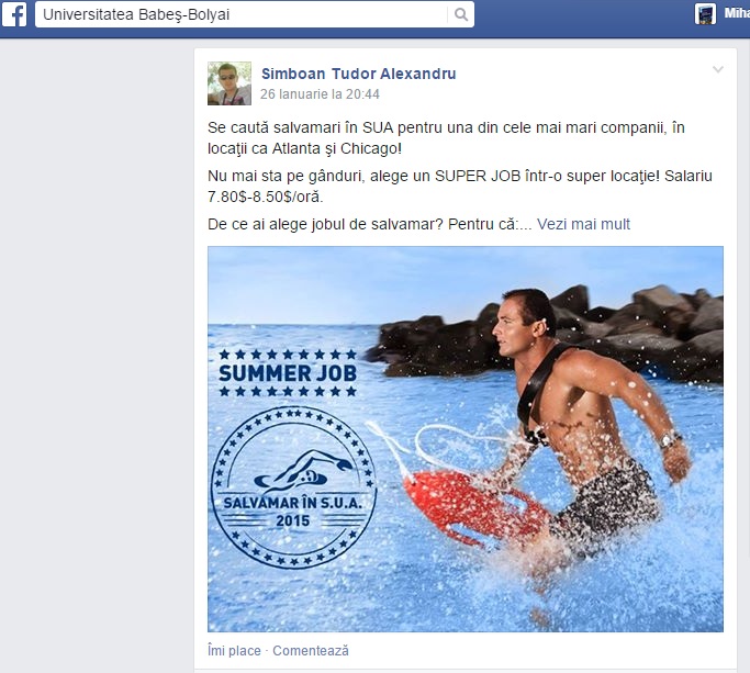 Super-oferta ”Universității Babeș-Bolyai” pe Facebook. Asta da, comunitate academică! (Galerie FOTO)