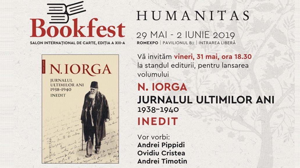 Premieră absolută: Nicolae Iorga – Jurnalul ultimilor ani