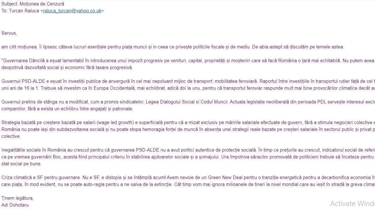Blog de parlamentar: Moțiunea de cenzură și milionul care m-a cumpărat