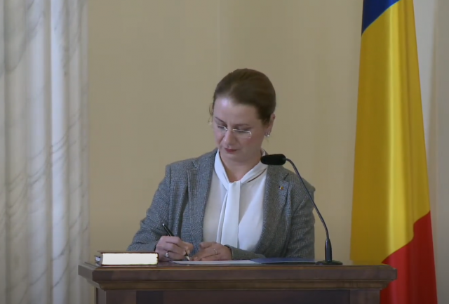 Ligia Deca, ministrul Educației (sursa: Administrația Prezidențială - captură de ecran)