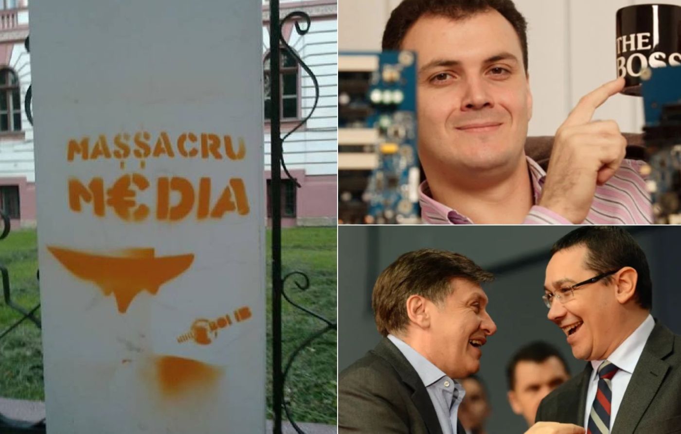 România TV primea comenzi direct de la PR-ul RMGC să scrie favorabil despre proiect și să-i atace pe opozanți acestuia. Foto: Arhiva personală și Facebook (colaj: România Curată)