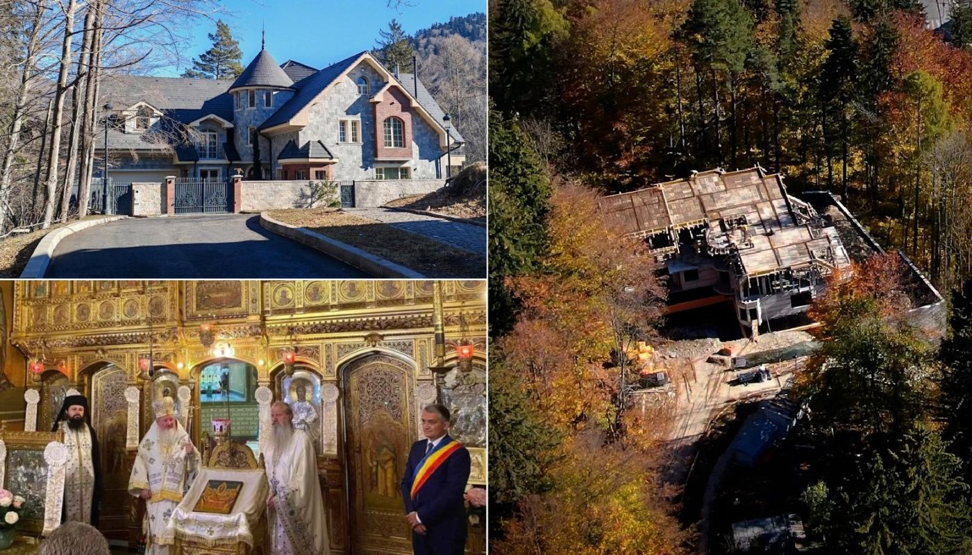 Palatul primarului Vlad Oprea din Sinaia, în mijlocul pădurii, lângă parcul Mănăstirii Sinaia