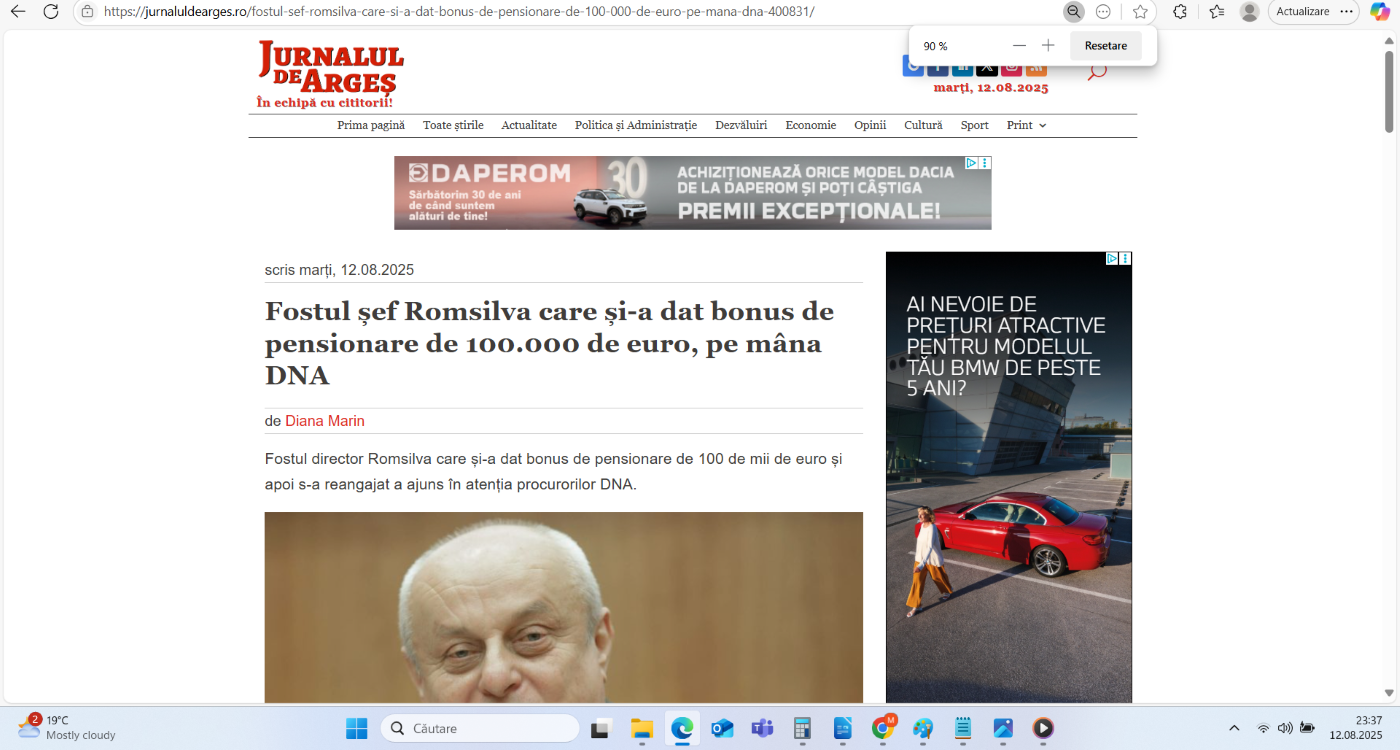 Preluare anchetă dezvăluiri România Curată despre directorii Romsilva pe Jurnalul de Argeș