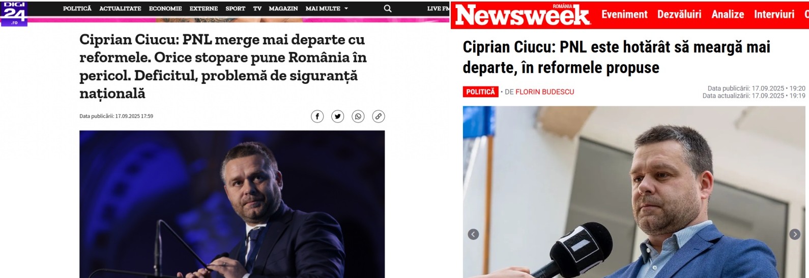 Digi24 și Newsweek despre conferința de presă în care Ciprian Ciucu a fugit de întrebările jurnalistului Cristian Andrei (Snoop/Hotnews)