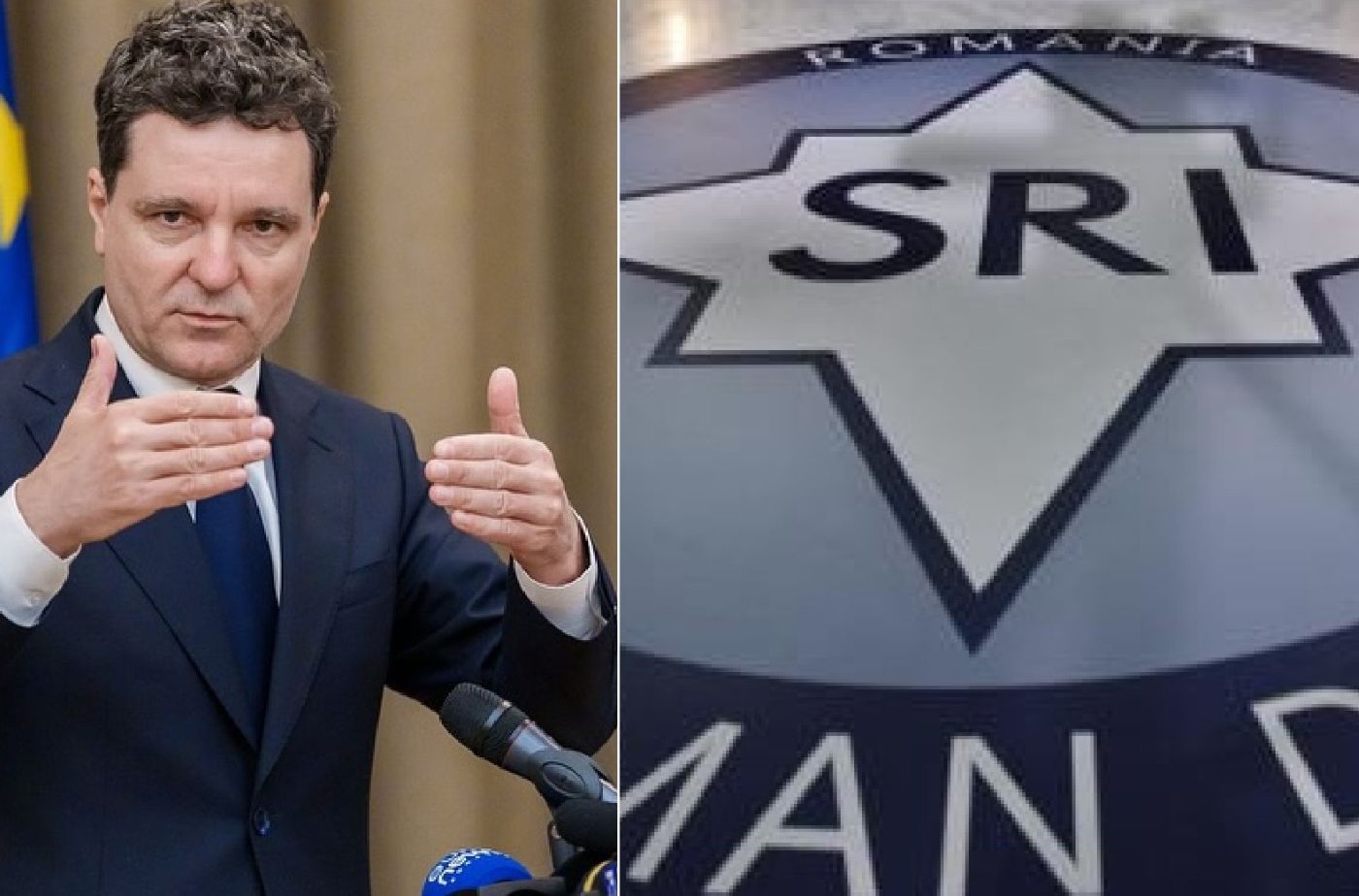 Nicușor Dan și sigla SRI