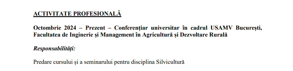 CV Ionuț Sorin Banciu conferențiar universitar