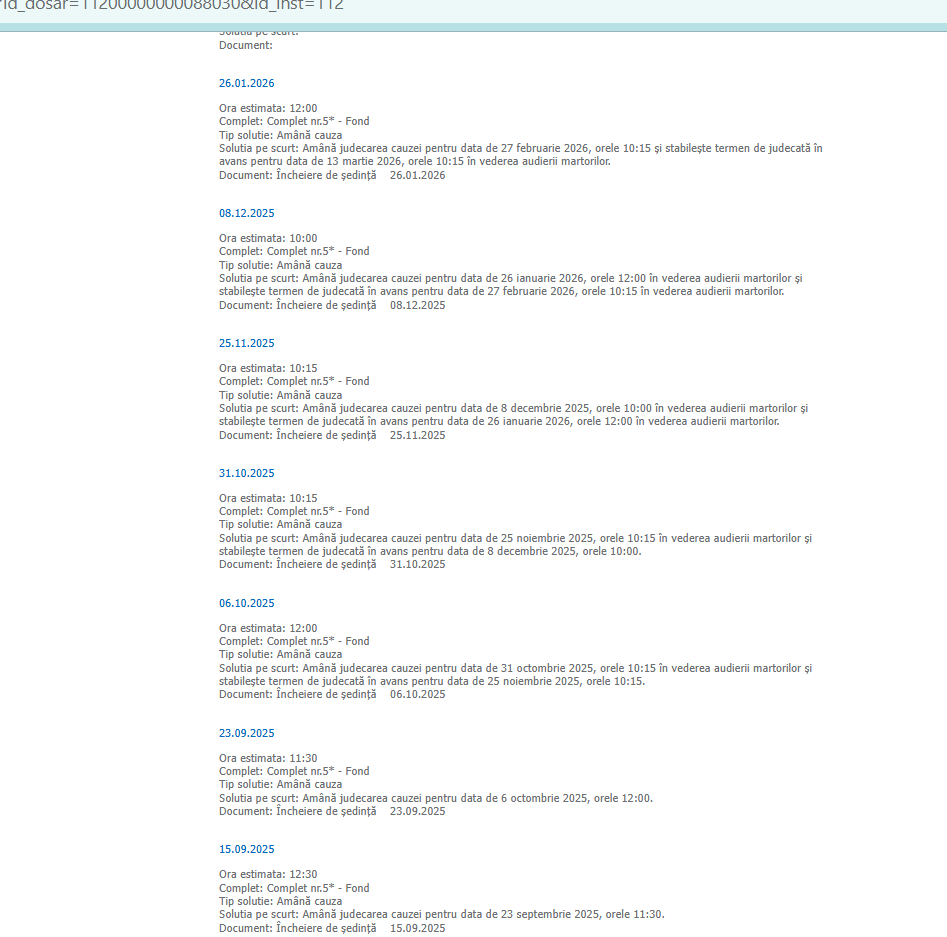 Dosar Larionesei Frasinul Scurtu Dimex 2