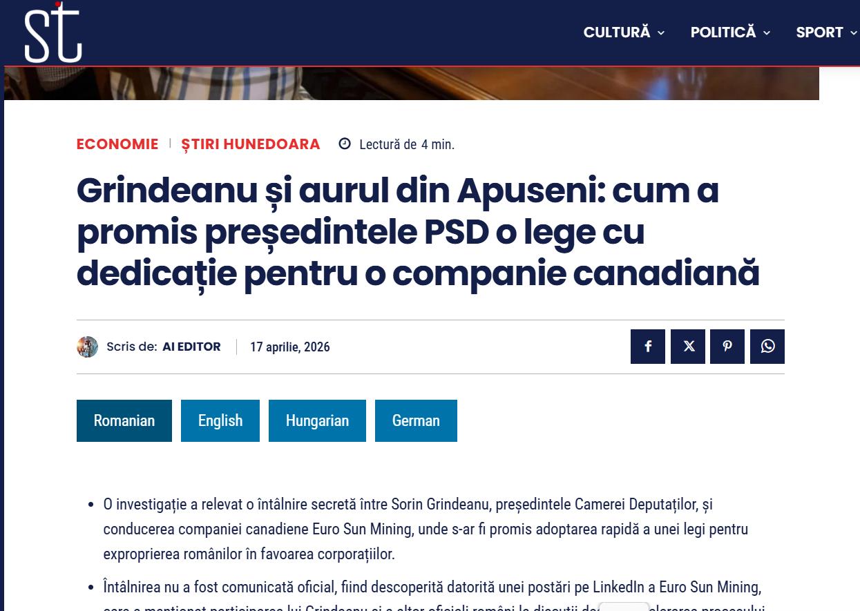 Legea Grindeanu Stirile Transilvaniei