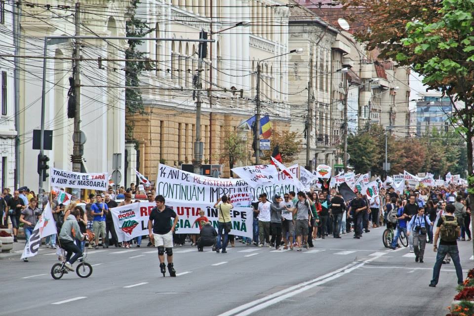 Protest Roșia Montană, Cluj-Napoca, 2013