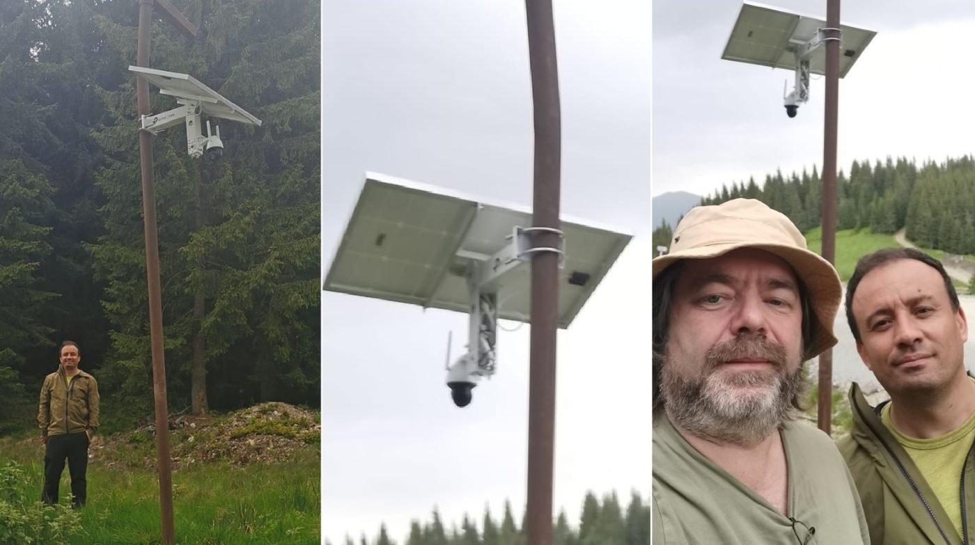 George Gârbacea, Mihai Goțiu, cameră video drumul forestier catarama