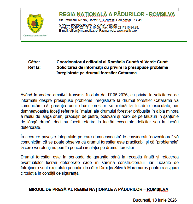 Explicațiile Romsilva