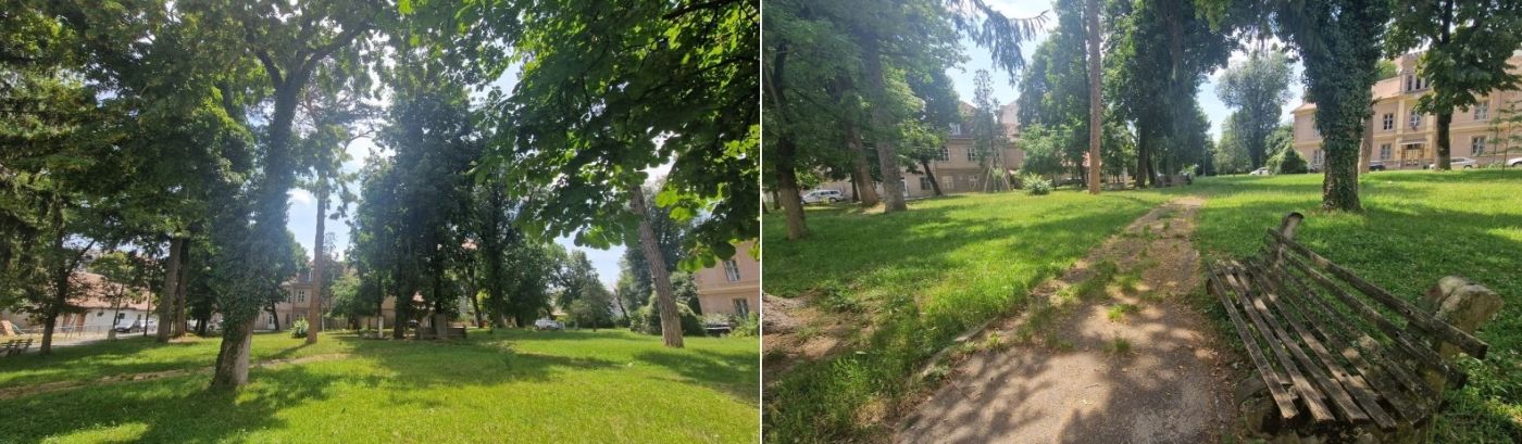 Curtea Bisericii Evanghelice din Sibiu va fi transformată în parc comunitar. Sursa: Turnul Sfatului
