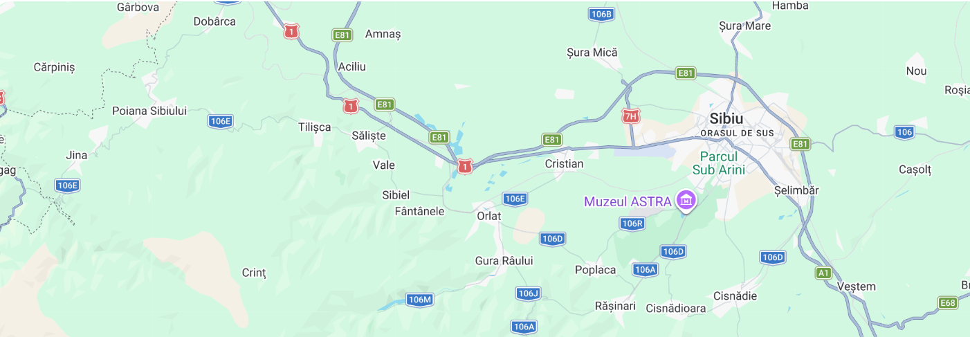 Sibiu. Zona Rășinari - Săliște